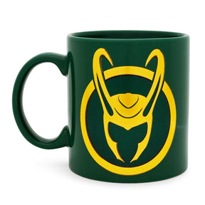 Marvel Studios Loki Foil Embossed Ceramic Mug | Holds 20 Ounces
