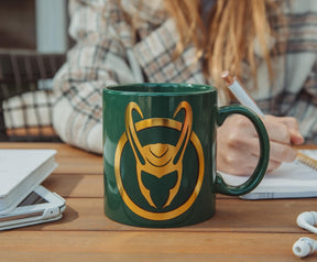 Marvel Studios Loki Foil Embossed Ceramic Mug | Holds 20 Ounces
