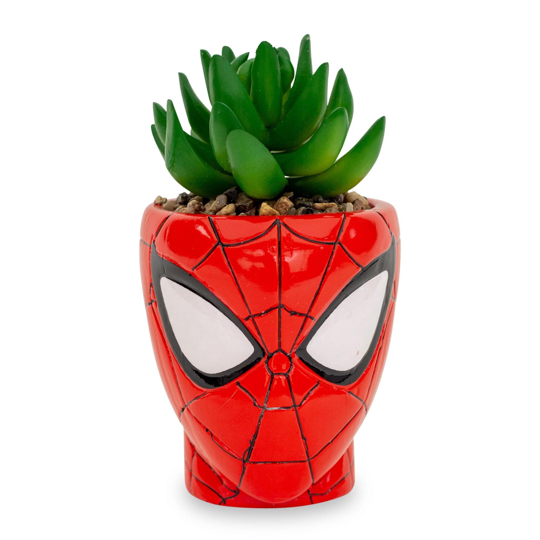 Marvel Comics Spider-Man 3-Inch Ceramic Mini Planter With Artificial Succulent