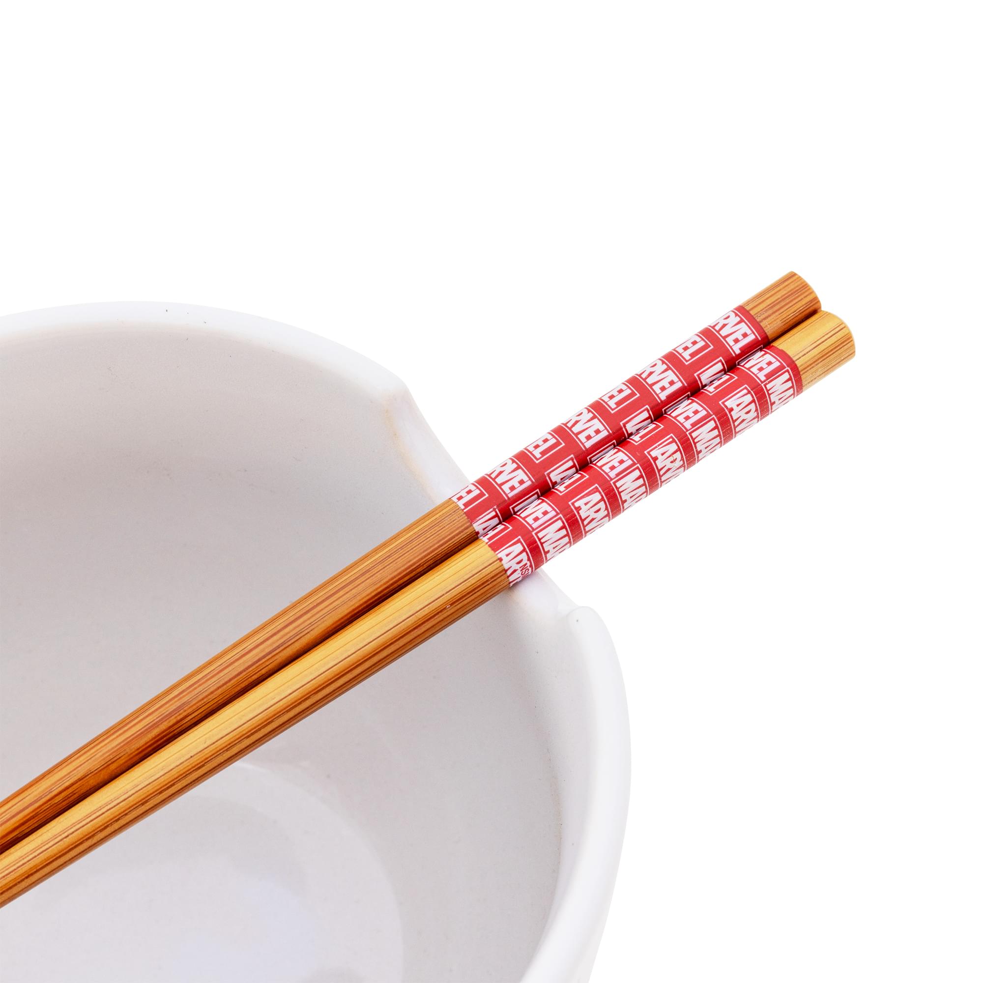 Marvel Comics Classic Characters 20-Ounce Ceramic Ramen Bowl With Chopsticks