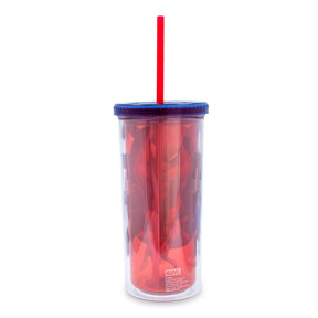 Marvel Comics Spider-Man Carnival Cup With Lid And Straw | Holds 20 Ounces