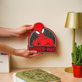 Marvel Spider-Man Die-Cut Wooden Wall Art Sign | 8 x 7 Inches