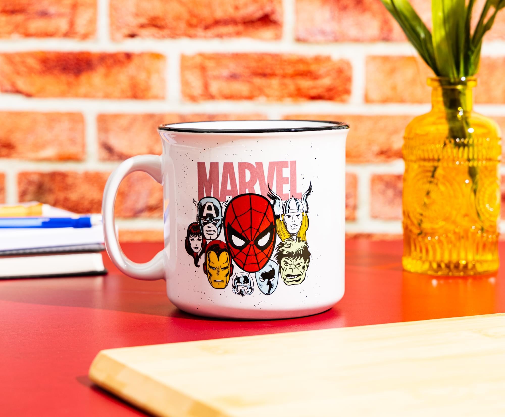 Marvel Comics Super Heroes Group 20-Ounce Ceramic Camper Mug