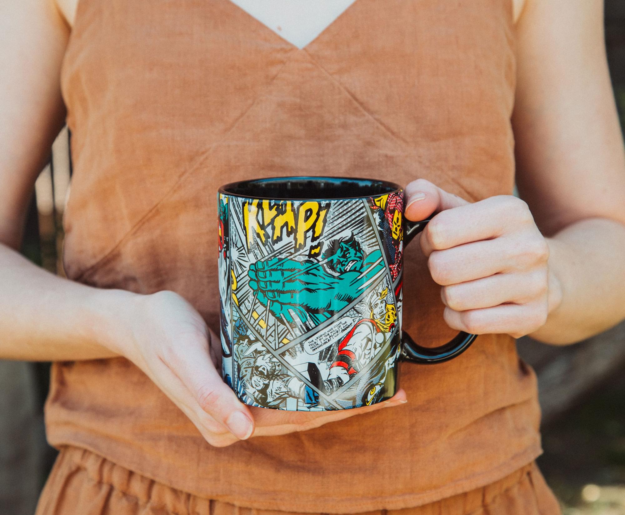 Marvel Comics Panels Ceramic Mug | Holds 20 Ounces