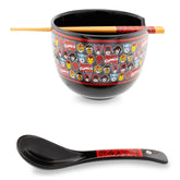 Marvel Comics Superheroes 20-Ounce Ramen Bowl With Chopsticks and Spoon