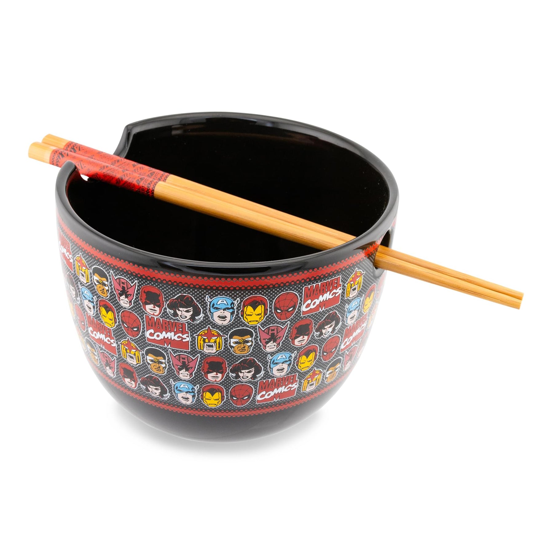 Marvel Comics Superheroes 20-Ounce Ramen Bowl With Chopsticks and Spoon