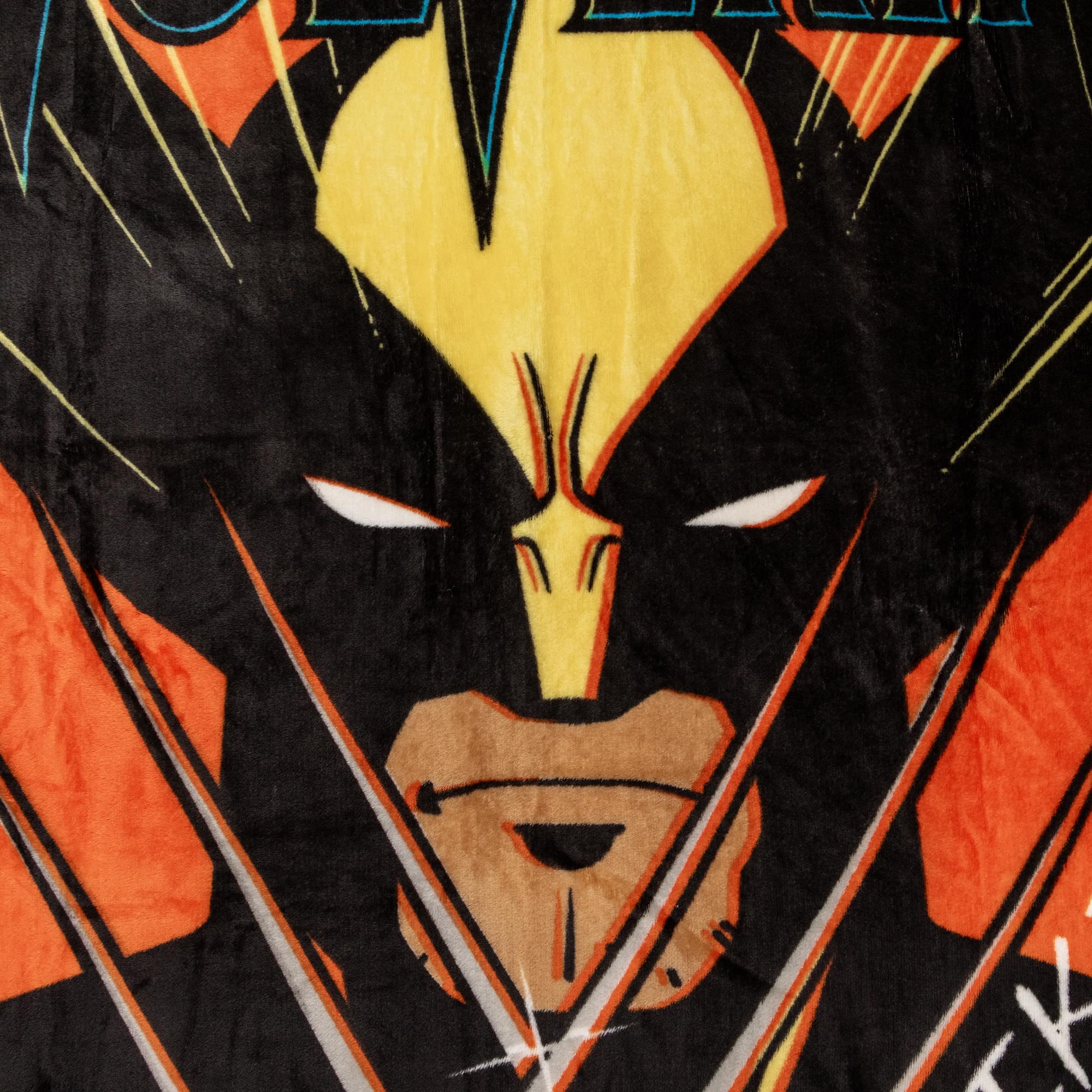 Marvel X-Men Wolverine "Snikt!" Fleece Throw Blanket | 45 x 60 Inches