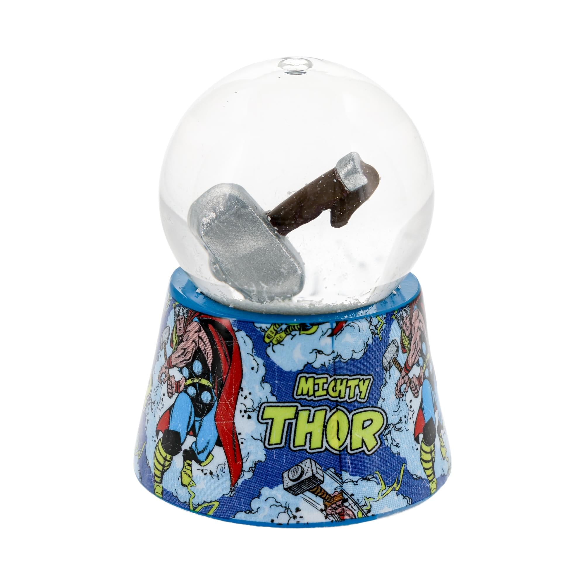 Marvel Thor's Hammer Mjolnir 3-Inch Mini Light-Up Snow Globe