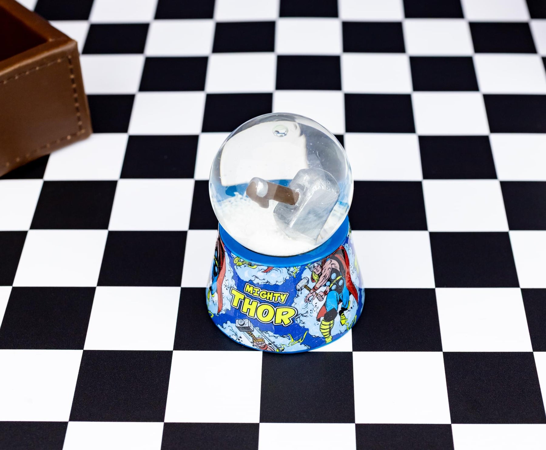 Marvel Thor's Hammer Mjolnir 3-Inch Mini Light-Up Snow Globe