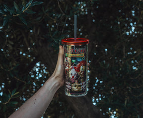 Killer Klowns From Outer Space Carnival Cup With Lid and Straw | Holds 20 Ounces