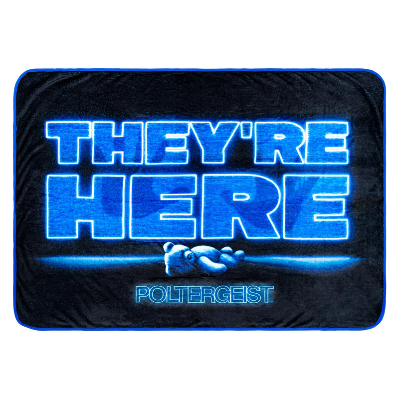 Poltergeist "They're Here" Fleece Throw Blanket | 45 x 60 Inches
