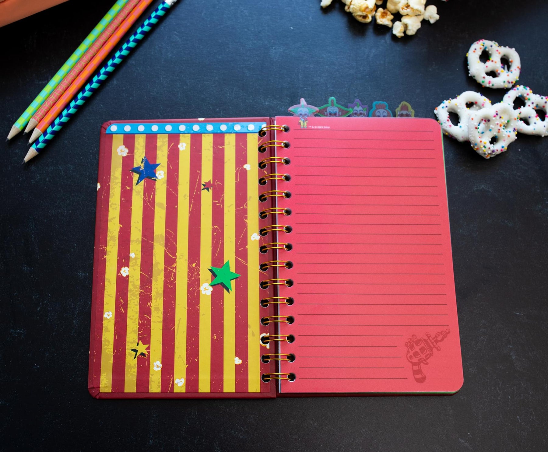 Killer Klowns From Outer Space 5-Tab Spiral Notebook With 75 Sheets
