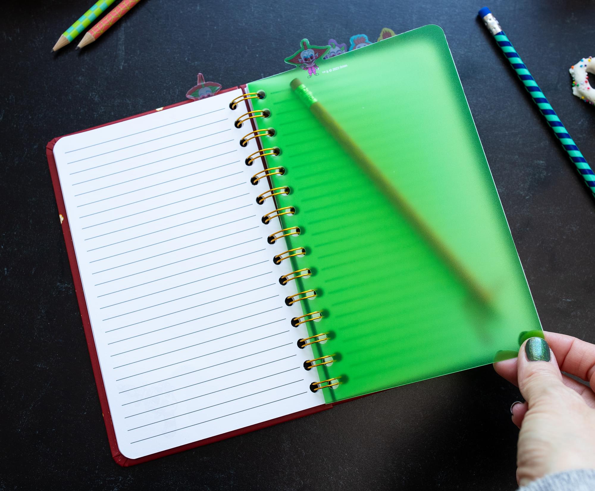 Killer Klowns From Outer Space 5-Tab Spiral Notebook With 75 Sheets