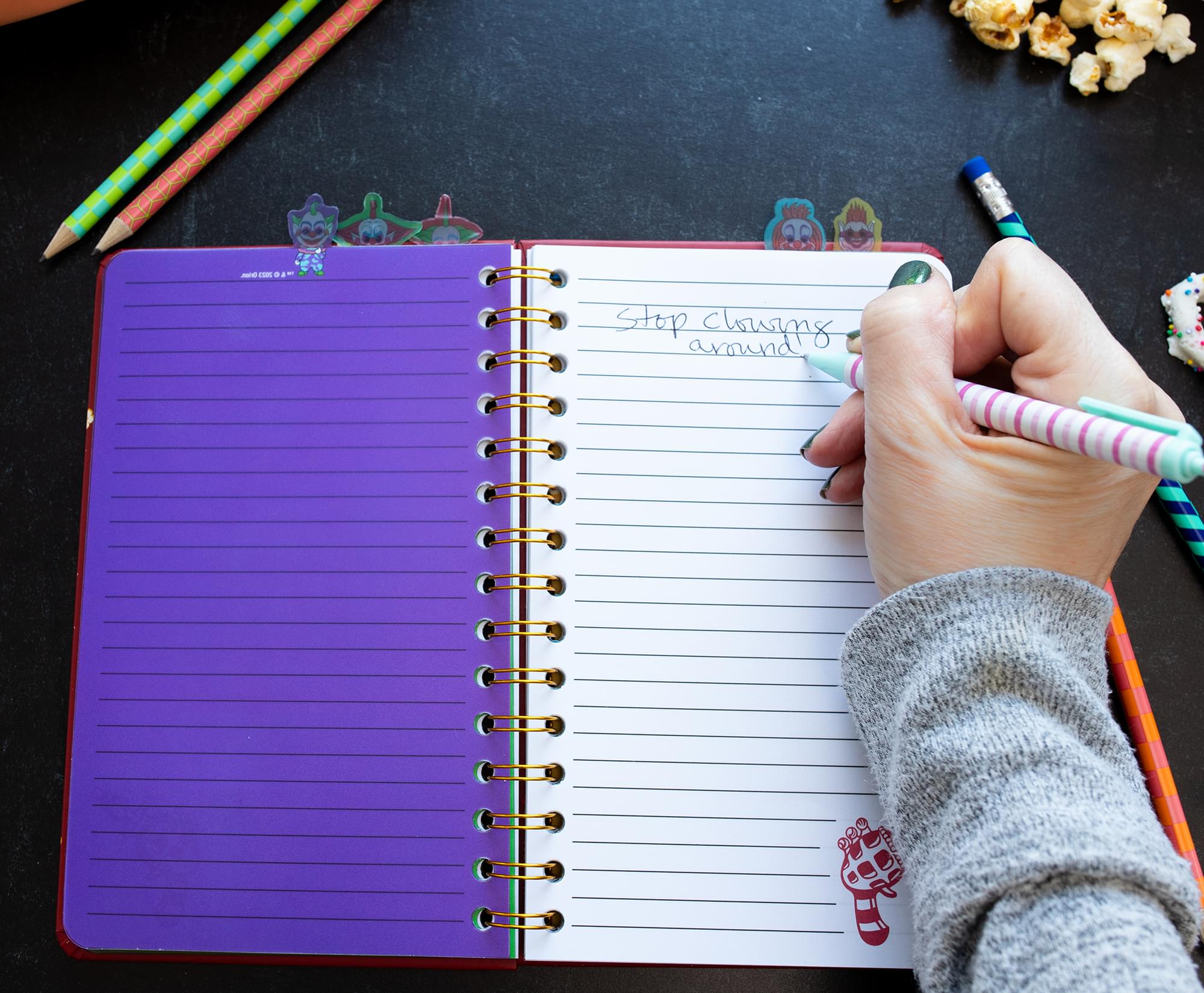 Killer Klowns From Outer Space 5-Tab Spiral Notebook With 75 Sheets