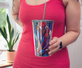 Marvel Spider-Man Vs. Venom Carnival Cup With Lid and Straw | Holds 20 Ounces