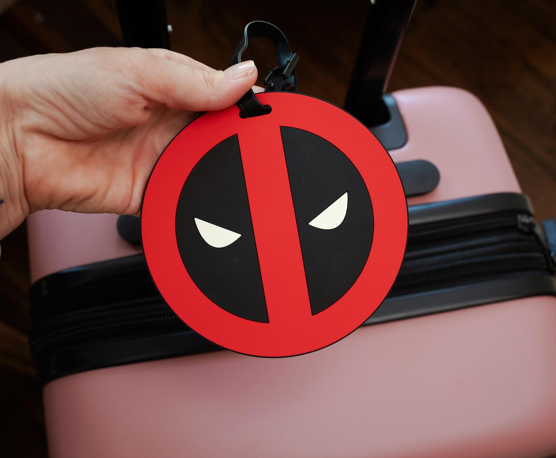 Marvel Comics Deadpool Logo Travel Luggage Tag With Suitcase ID Card Label