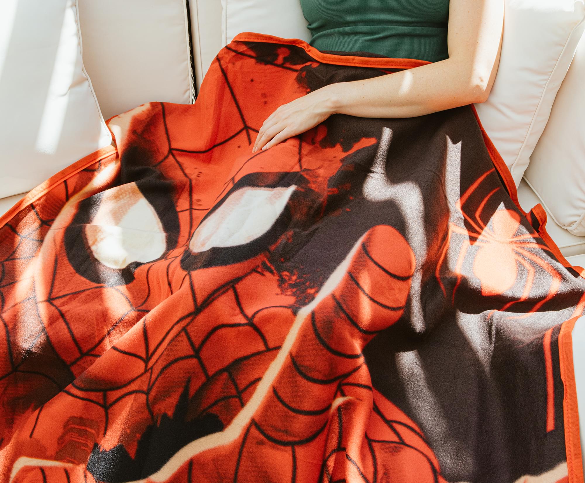 Marvel Spider-Man Web-Shooter Fleece Throw Blanket | 45 x 60 Inches