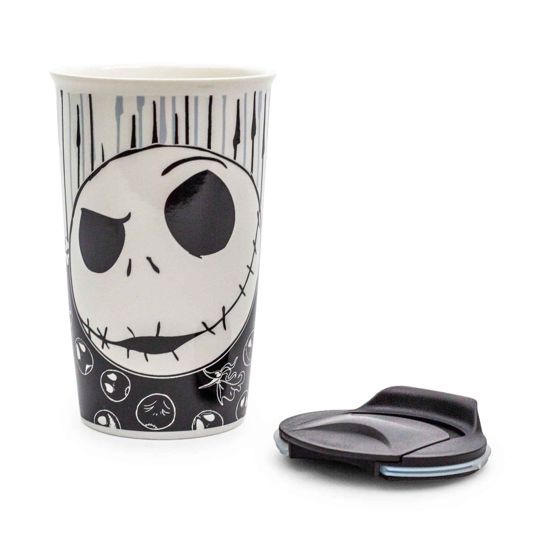 Disney Nightmare Before Christmas Jack with Bones Ceramic Travel Mug | 10 Ounces