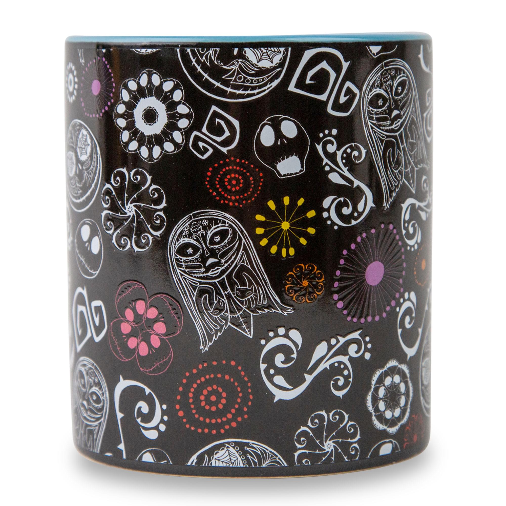 Disney The Nightmare Before Christmas Sugar Skulls Ceramic Mug | Holds 20 Ounces