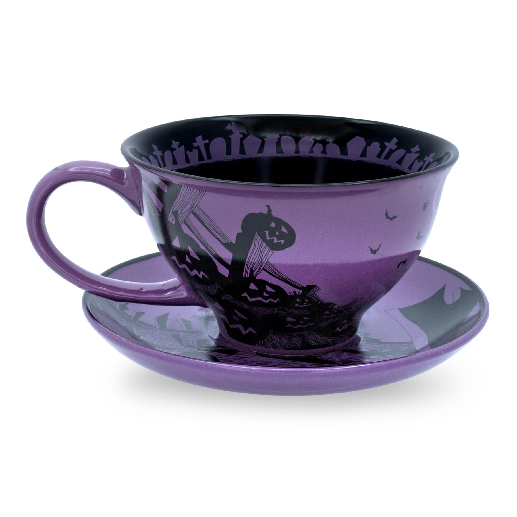 Disney The Nightmare Before Christmas Spiral Hill Ceramic Teacup and Saucer Set