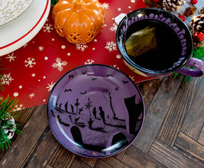 Disney The Nightmare Before Christmas Spiral Hill Ceramic Teacup and Saucer Set