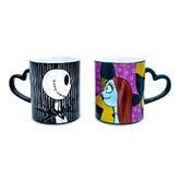 Disney Nightmare Before Christmas Jack and Sally Mug Set | Each Holds 14 Ounces