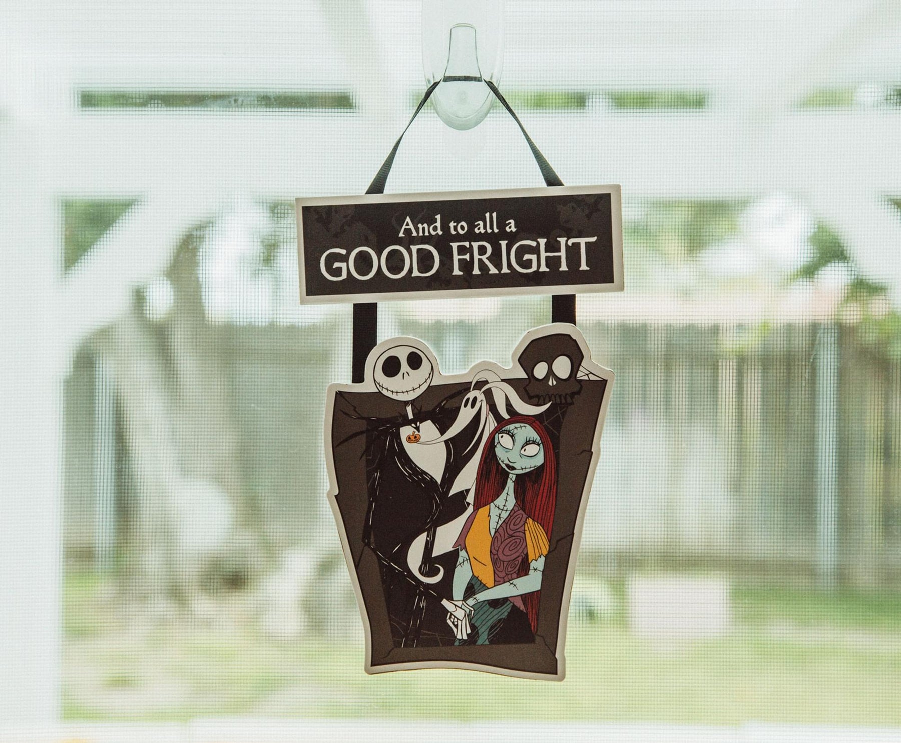 Disney Nightmare Before Christmas "Good Fright" 2-Piece Hanging Sign Wall Art