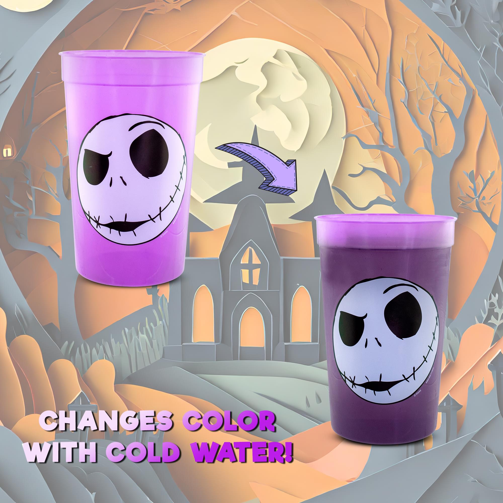 Disney The Nightmare Before Christmas Jack Color-Changing Cups | Set of 4