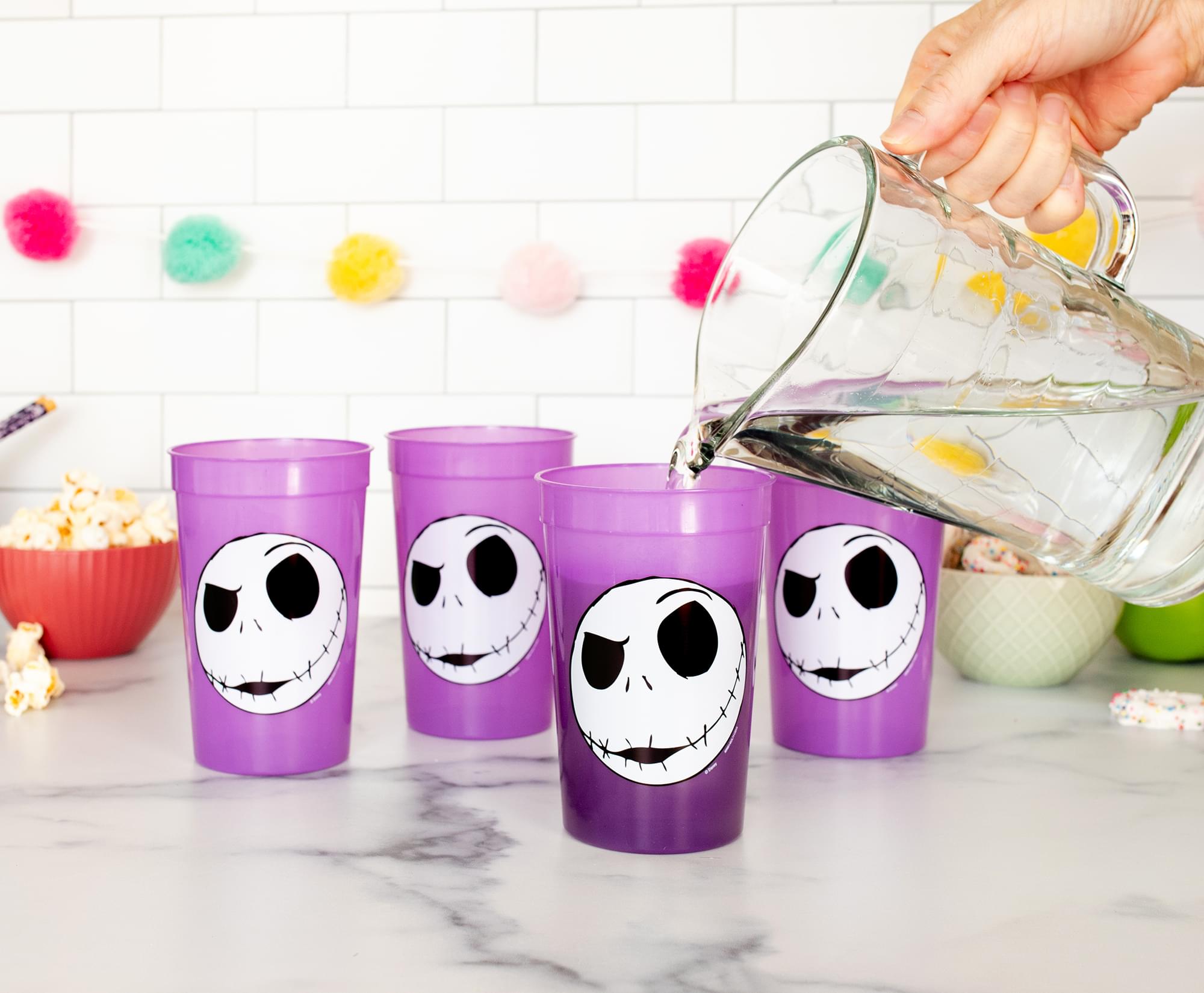 Disney The Nightmare Before Christmas Jack Color-Changing Cups | Set of 4