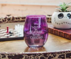 Disney The Nightmare Before Christmas Sally Purple Stemless Wine Glass