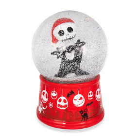 Disney The Nightmare Before Christmas Santa Jack 6-Inch Light-Up Snow Globe