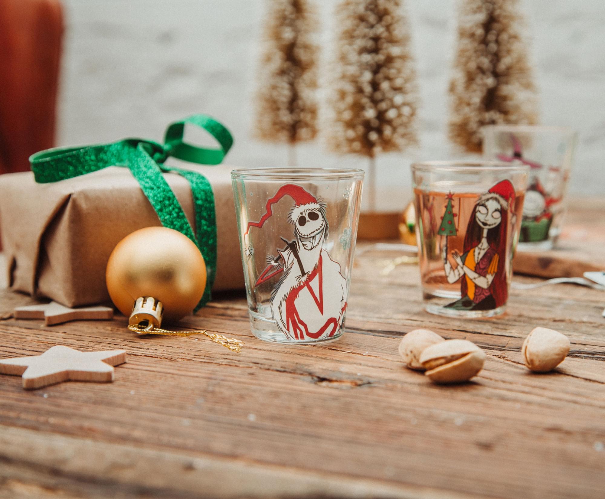 Disney Nightmare Before Christmas Ghostly Greetings Mini Shot Glasses | Set of 4