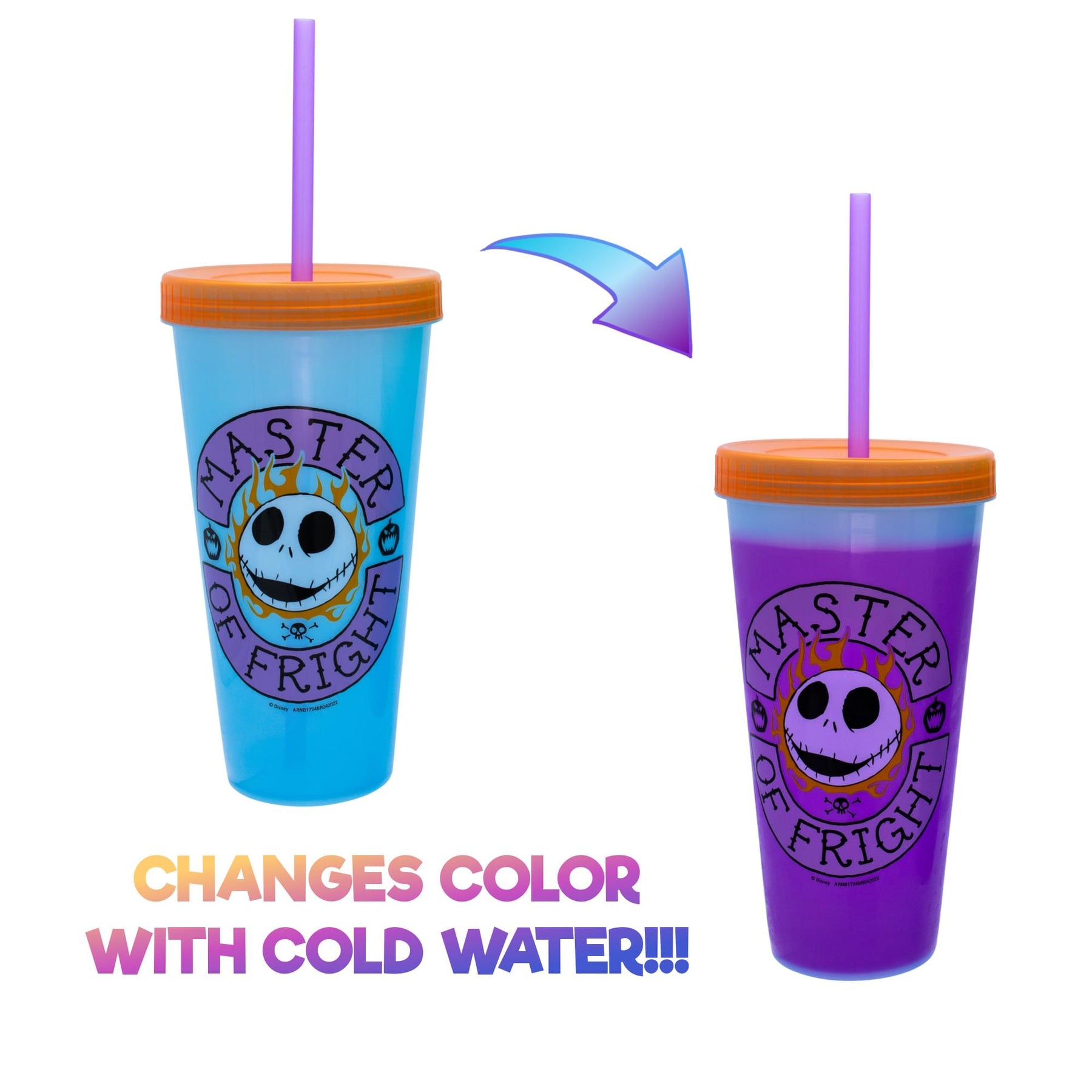 Disney The Nightmare Before Christmas Color-Changing Plastic Tumblers | Set of 4