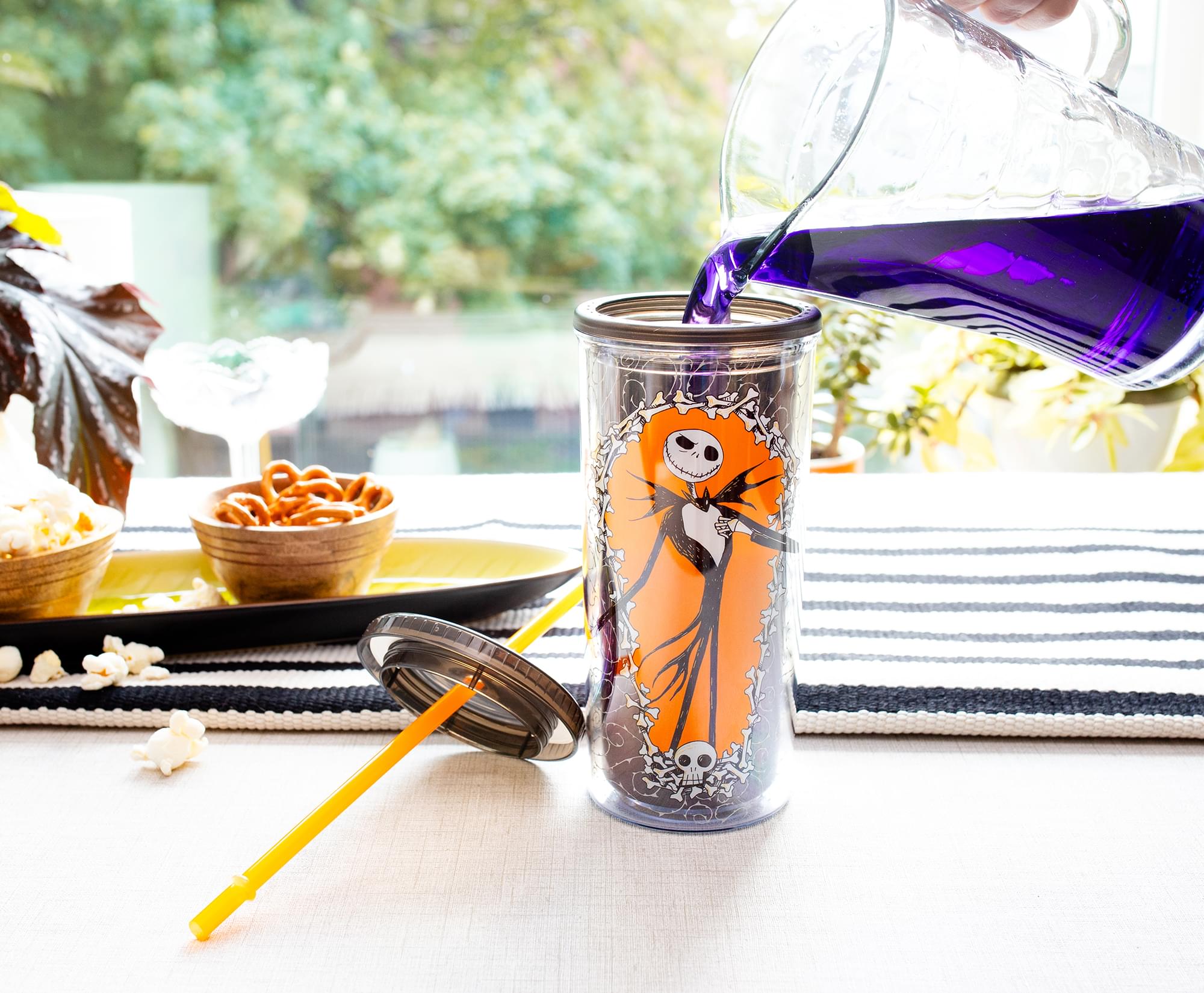 Disney The Nightmare Before Christmas Jack Carnival Cup With Lid and Straw