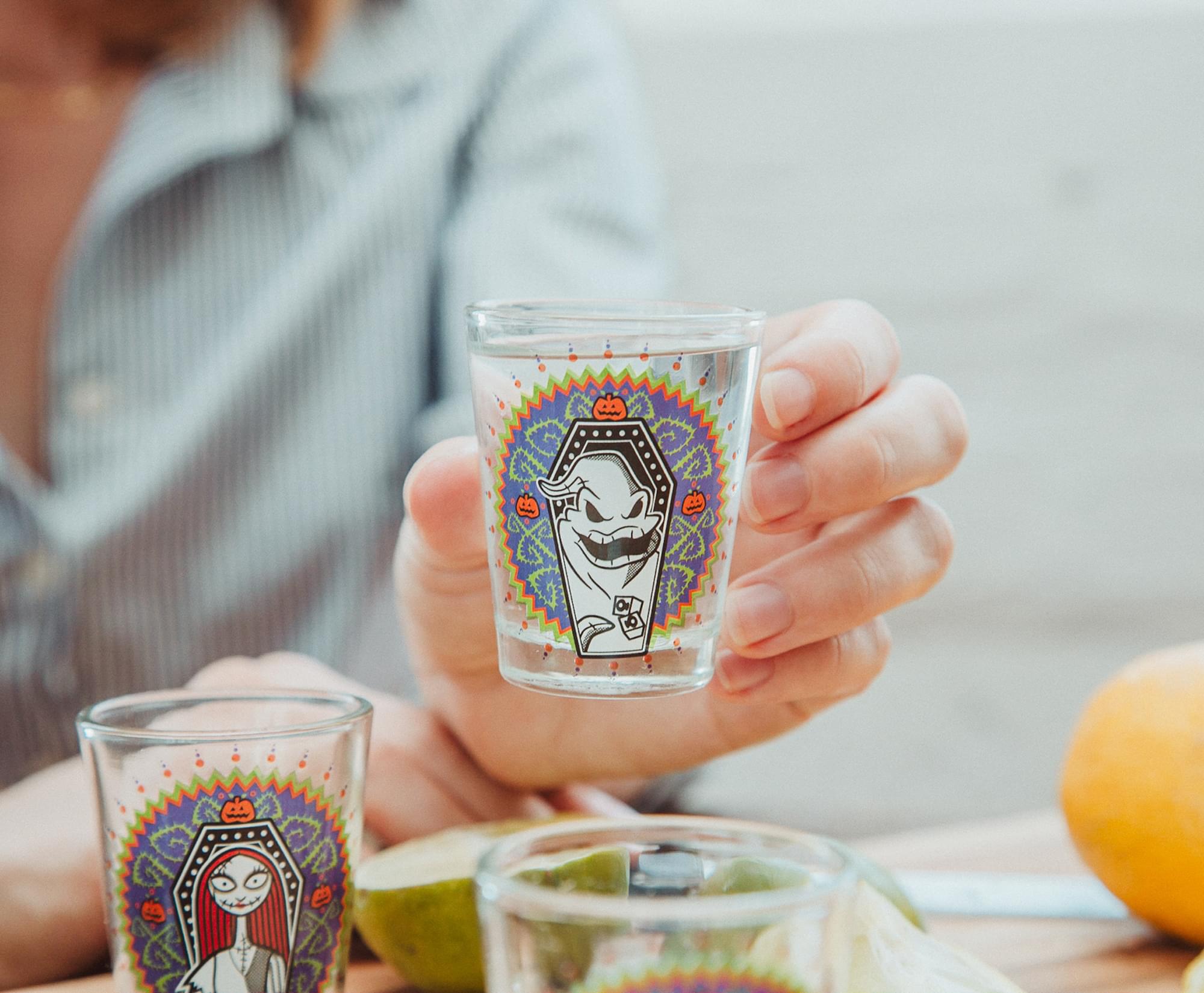 Disney Nightmare Before Christmas Day of the Dead Mini Shot Glasses | Set of 4