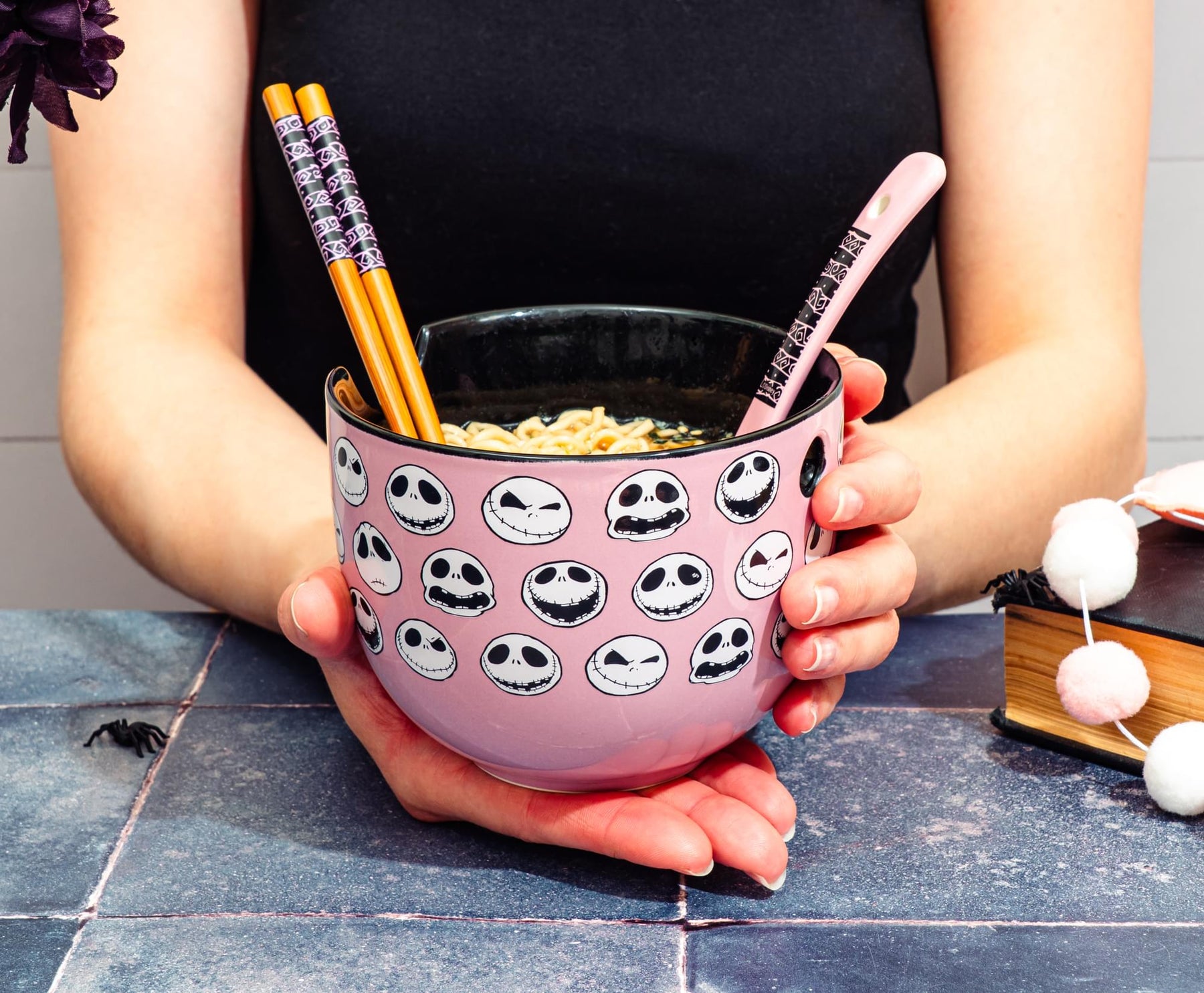 Disney The Nightmare Before Christmas Jack Skellington Ramen Bowl Set