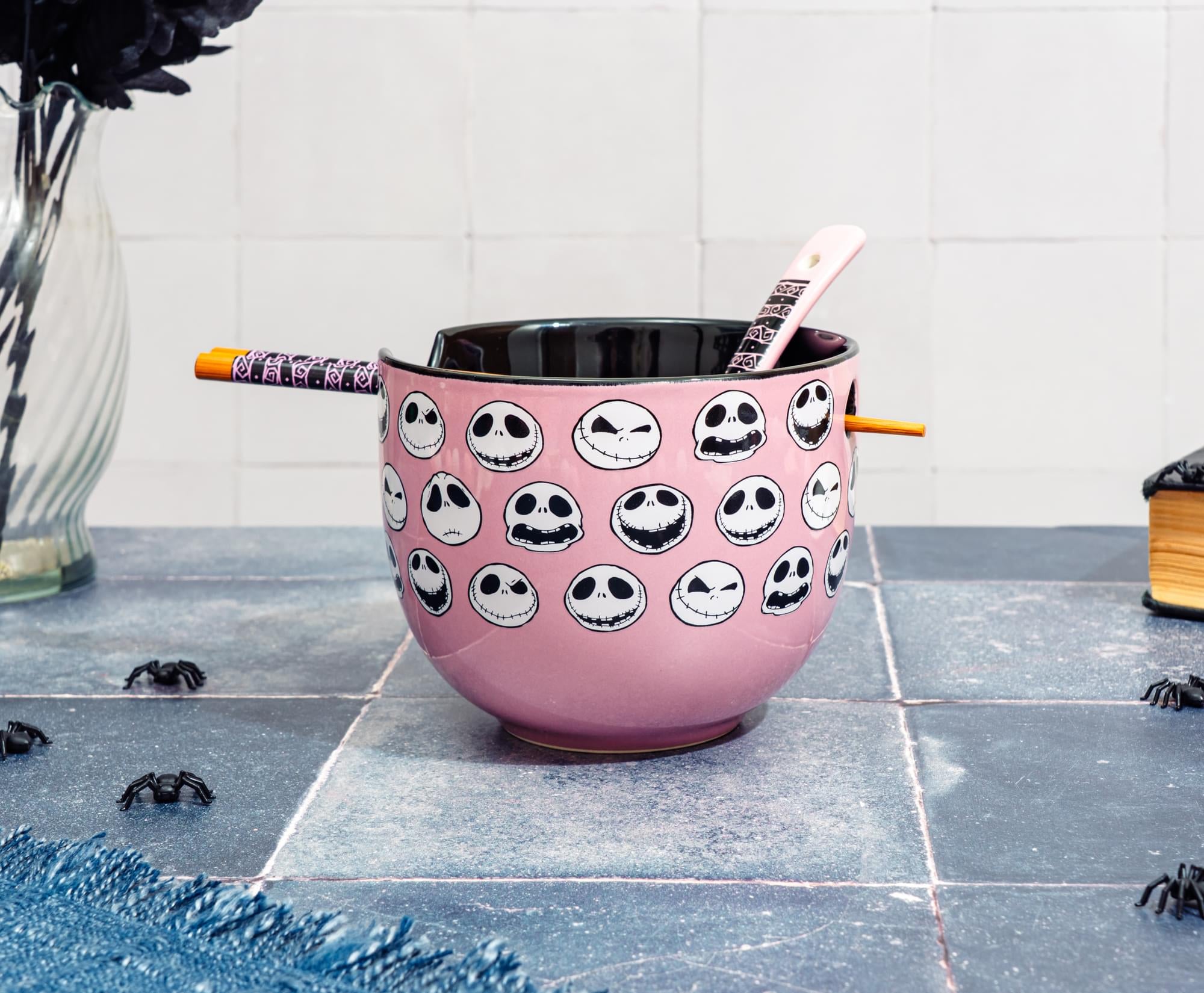 Disney The Nightmare Before Christmas Jack Skellington Ramen Bowl Set