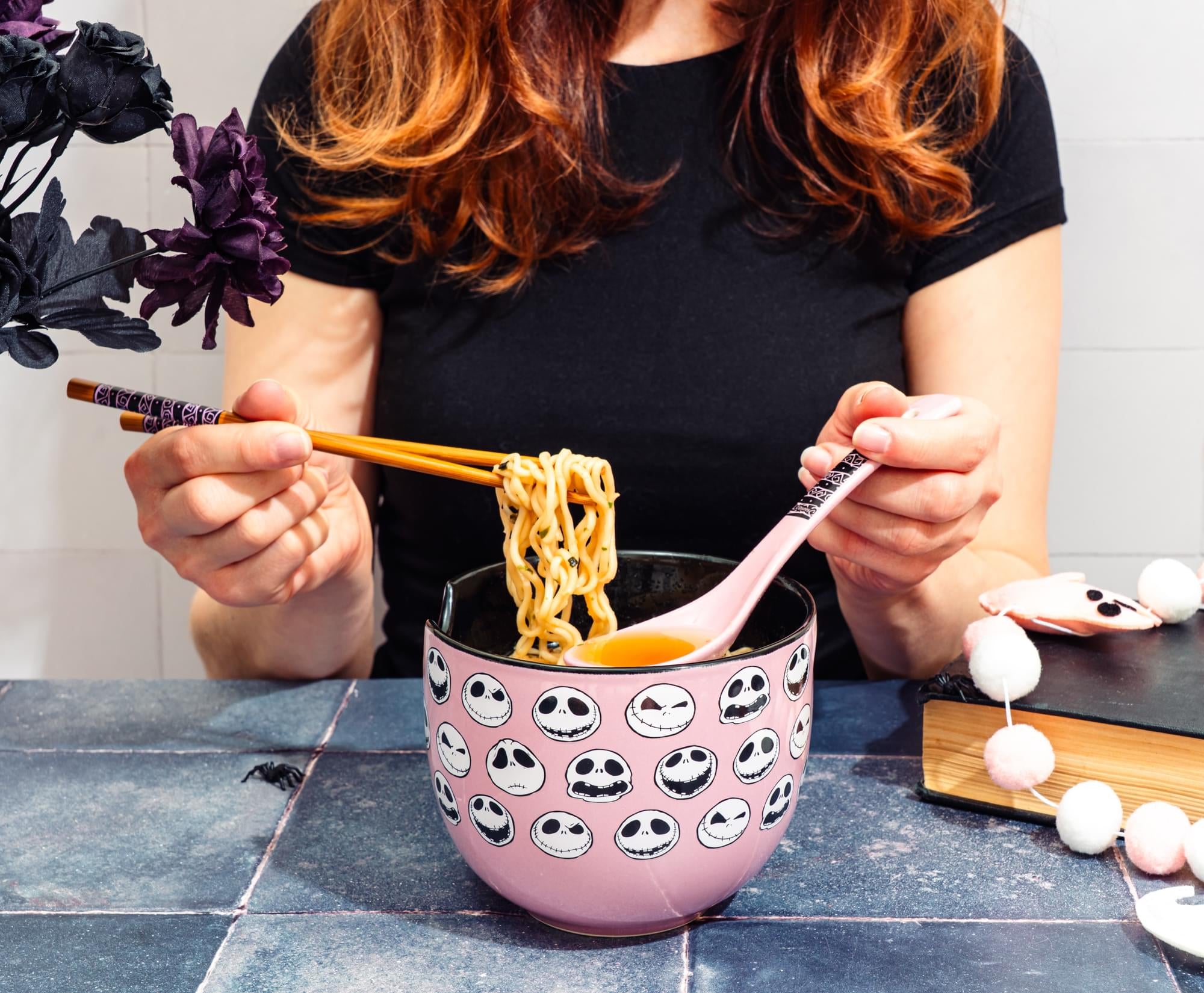 Disney The Nightmare Before Christmas Jack Skellington Ramen Bowl Set