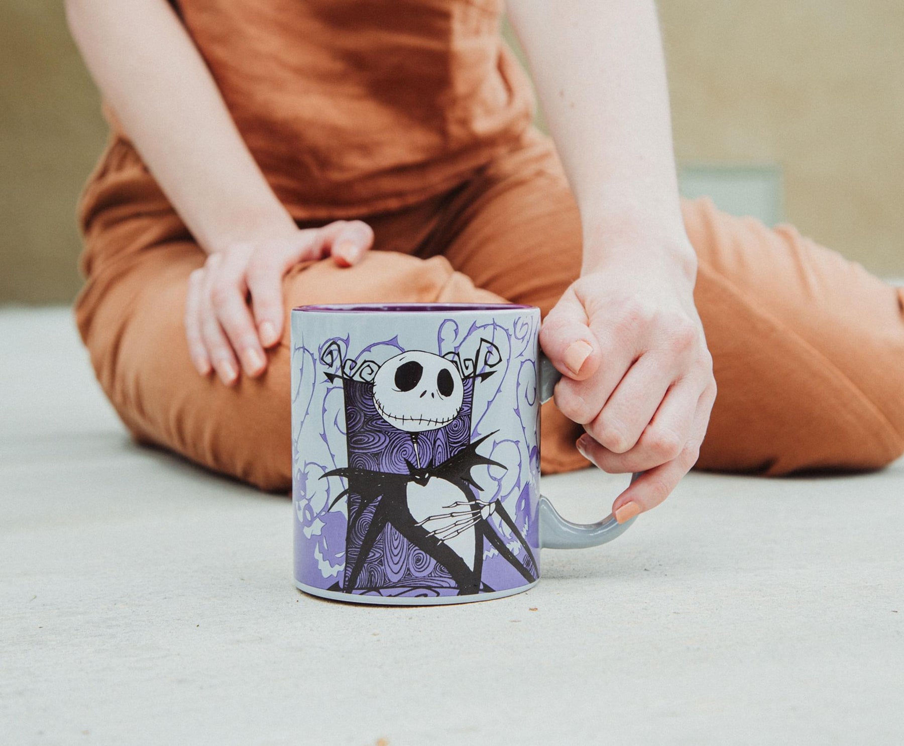 Disney The Nightmare Before Christmas Jack Skellington Purple Ceramic Mug
