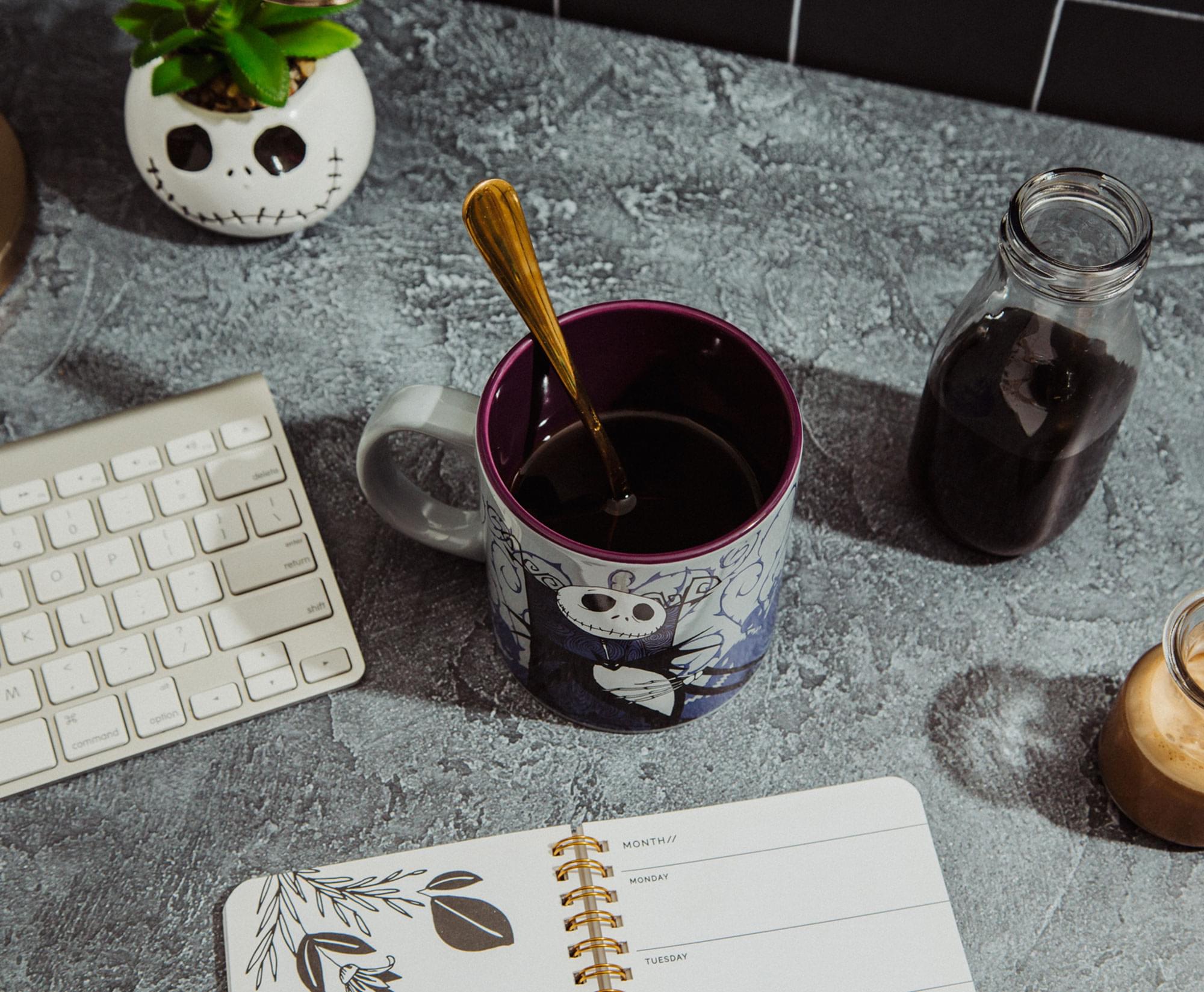 Disney The Nightmare Before Christmas Jack Skellington Purple Ceramic Mug