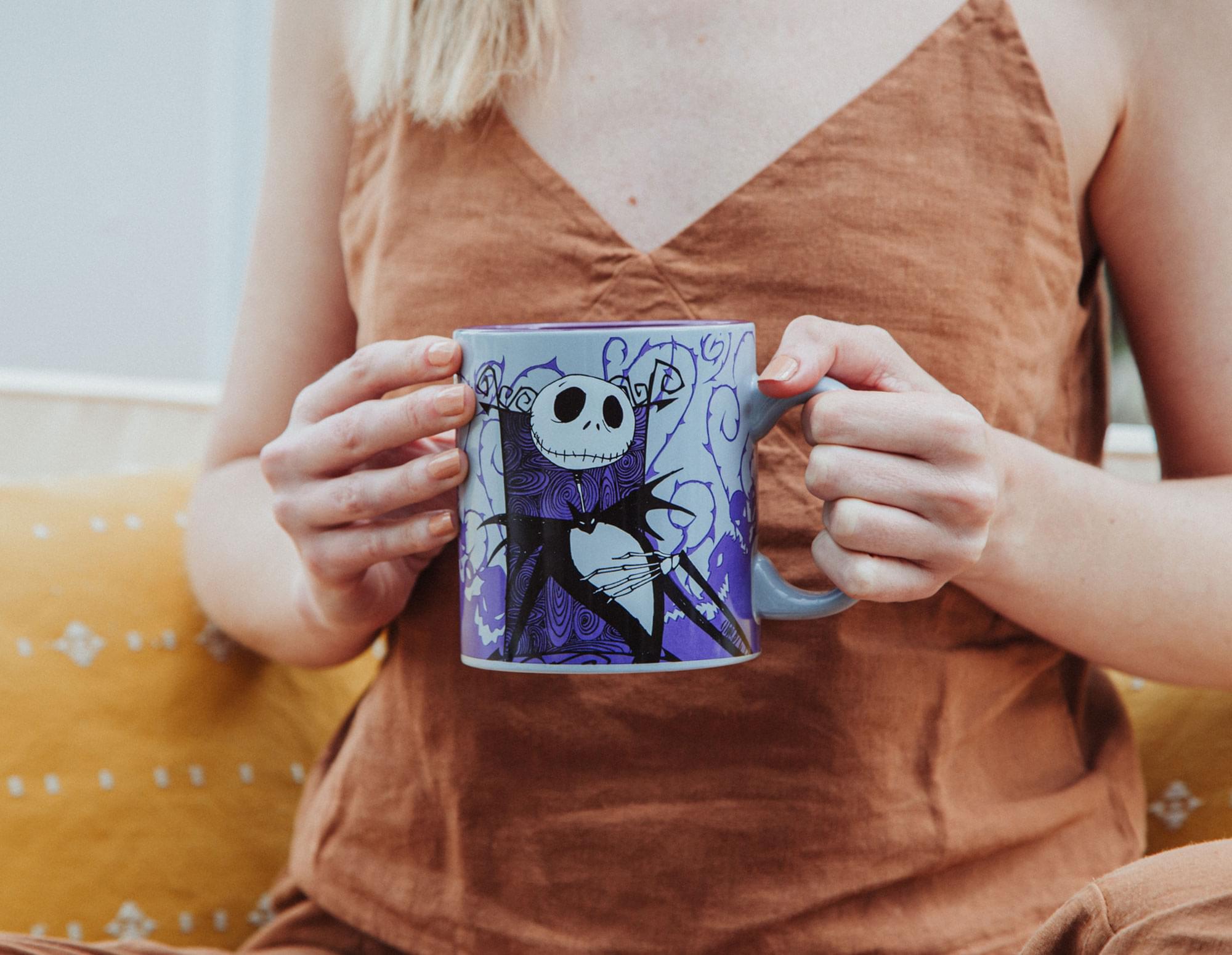 Disney The Nightmare Before Christmas Jack Skellington Purple Ceramic Mug