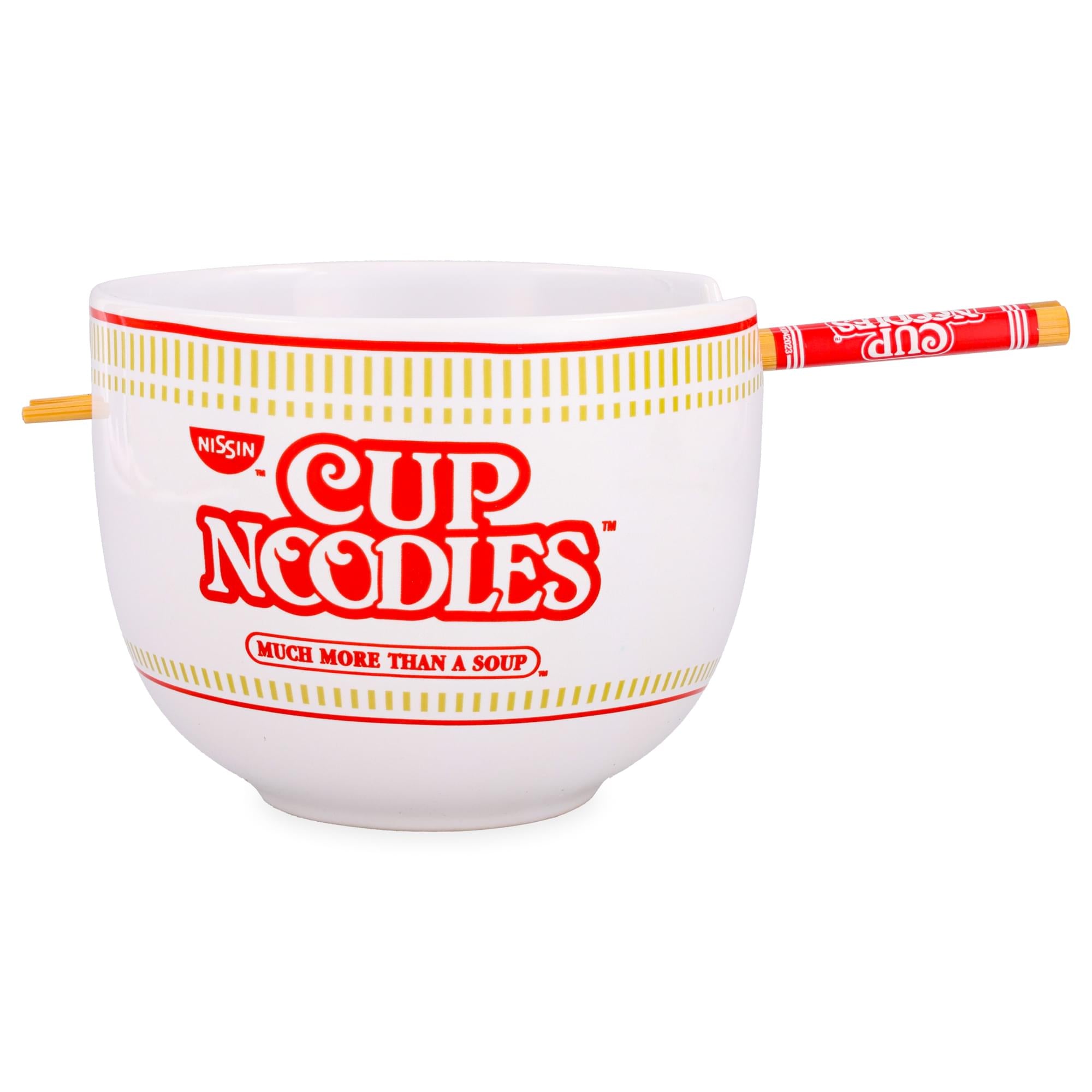 Nissin Cup Noodles 20-Ounce Ramen Bowl and Chopstick Set