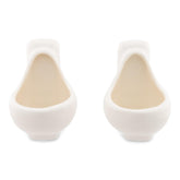 Urinal 1-Ounce Sculpted Ceramic Shot Glasses | Set of 2