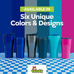 Matte Gray Stainless Steel Tumbler With Open-Sip Lid | Holds 20 Ounces