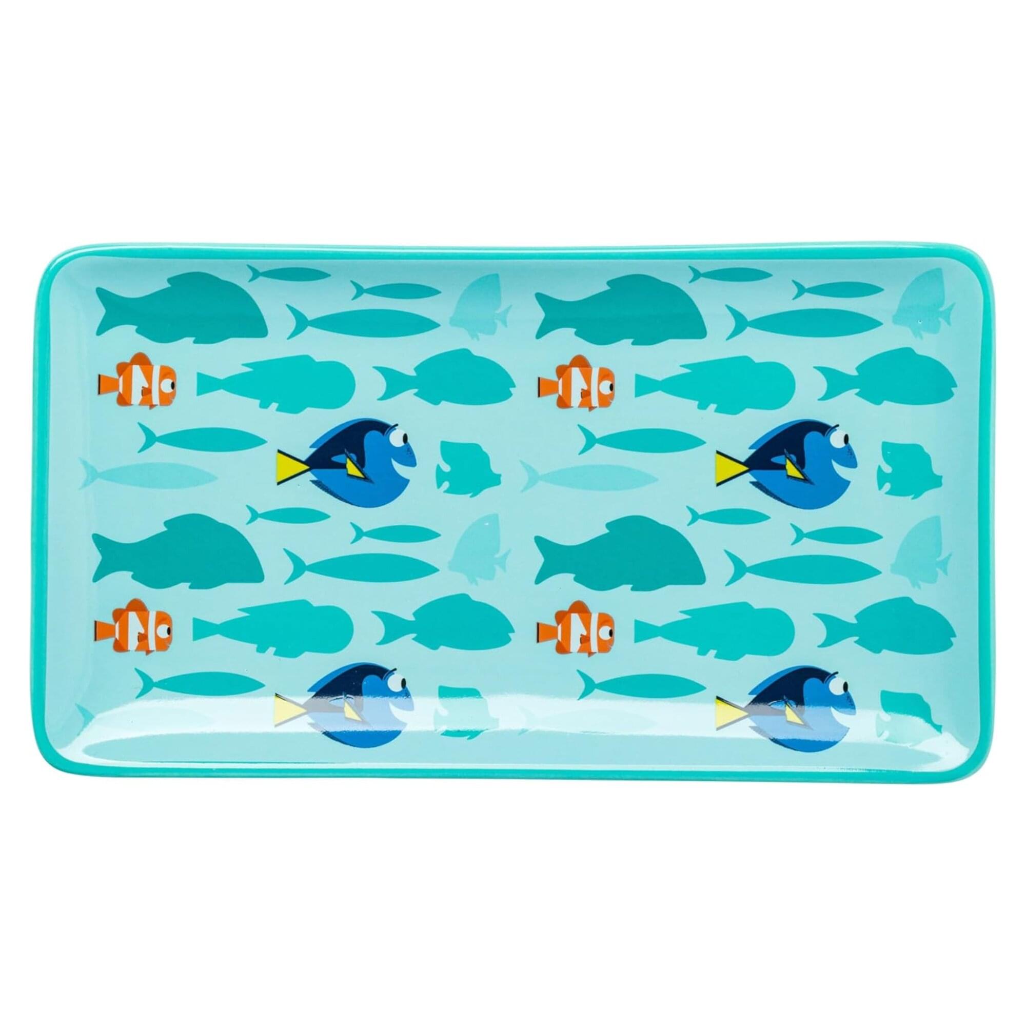 Disney Pixar Finding Nemo Dory 3-Piece Ceramic Sushi Set With Wooden Chopsticks