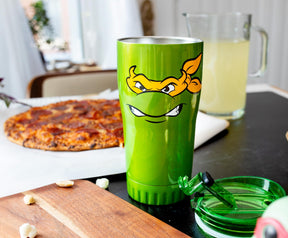 Teenage Mutant Ninja Turtles Michelangelo Stainless Steel Tumbler With Lid