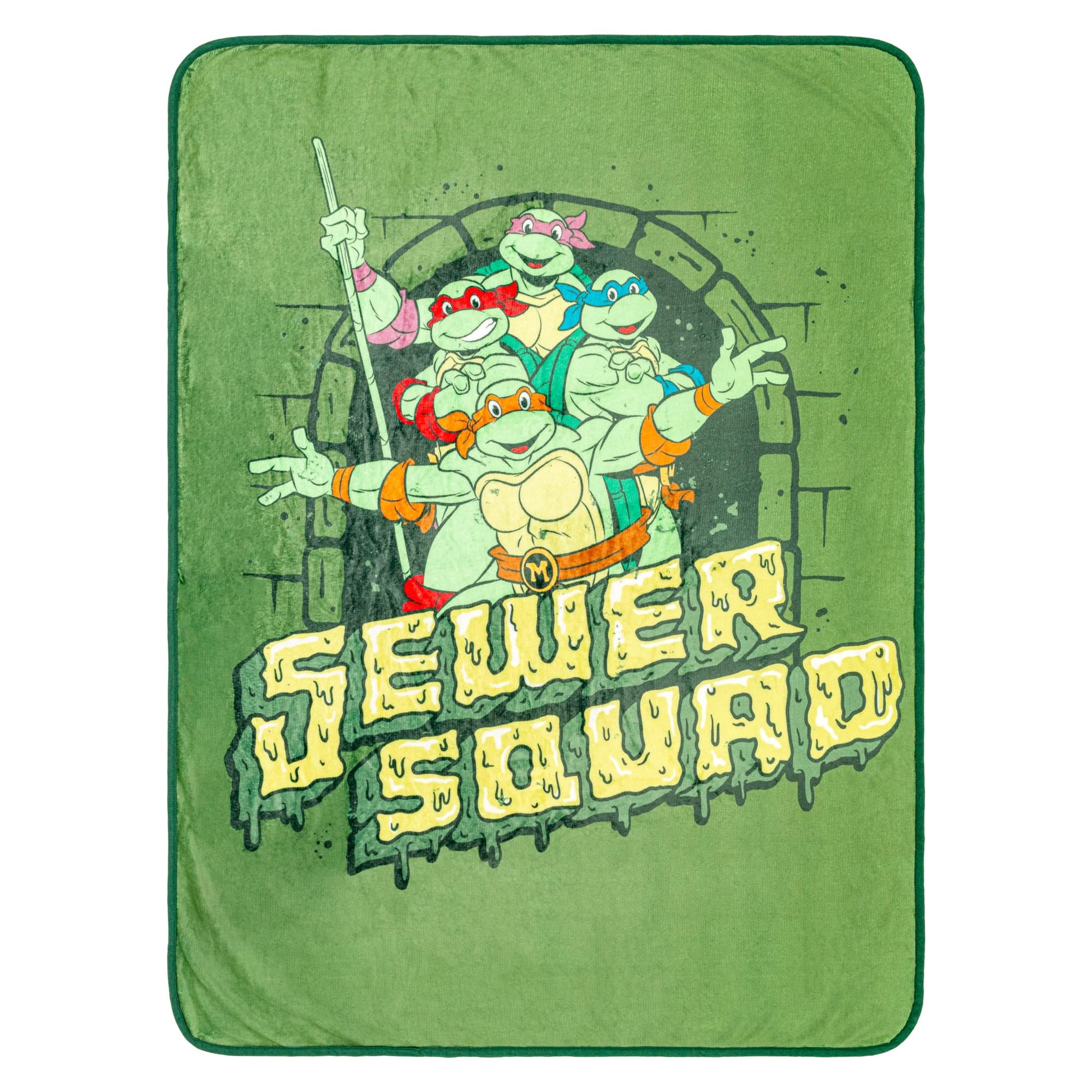 Teenage Mutant Ninja Turtles "Sewer Squad" Fleece Throw Blanket | 45 x 60 Inches