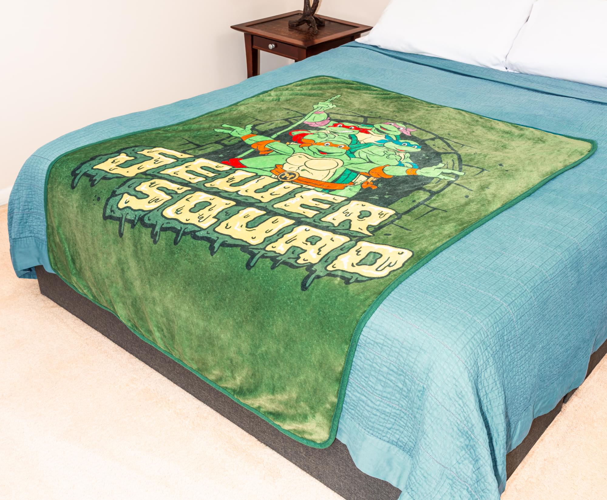 Teenage Mutant Ninja Turtles "Sewer Squad" Fleece Throw Blanket | 45 x 60 Inches
