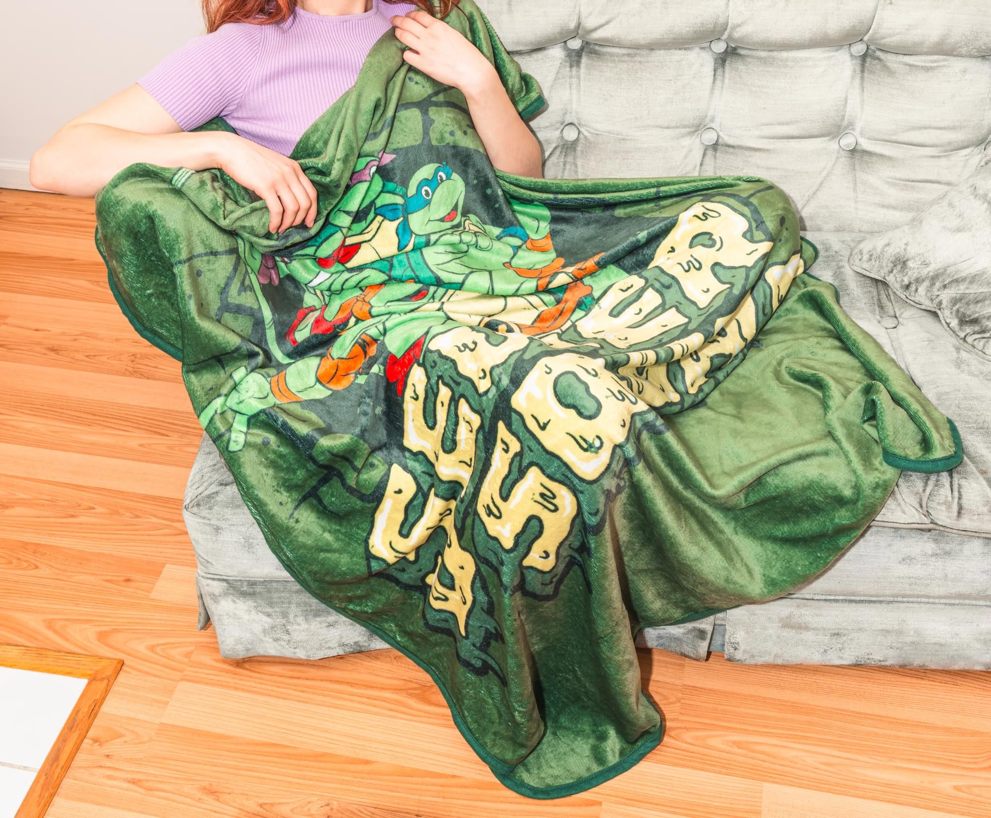 Teenage Mutant Ninja Turtles "Sewer Squad" Fleece Throw Blanket | 45 x 60 Inches