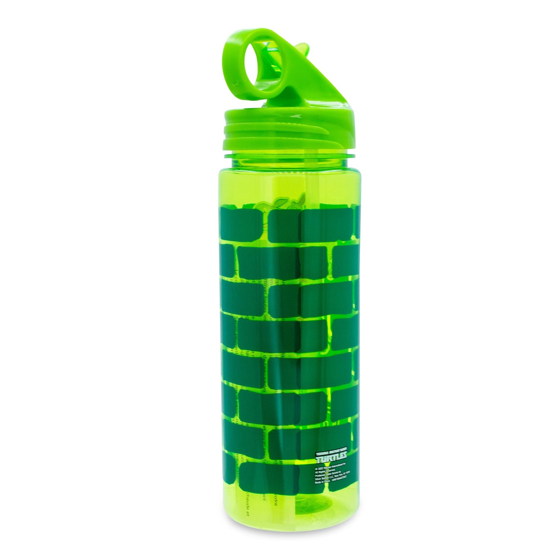 Teenage Mutant Ninja Turtles Water Bottle With Flip-Up Straw | Holds 20 Ounces
